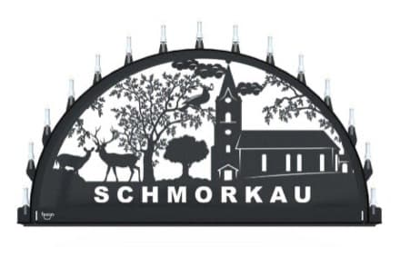 Beleuchteter Schwibbogen mit dem Sondermotiv Natzsch