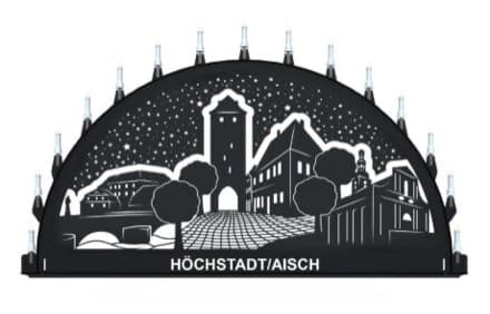 Beleuchteter Schwibbogen mit dem Sondermotiv Paulini