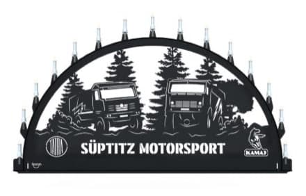Beleuchteter Schwibbogen mit dem Sondermotiv Kamaz Tatra