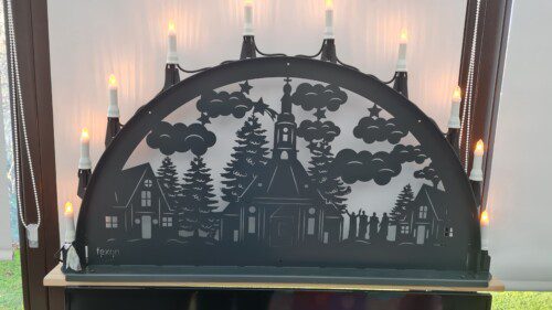 Außen Schwibbogen Seiffener Kirche Metall inkl. Lichterkette ab 100cm | XXL-Schwibbogen.de® photo review