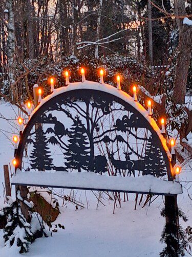 Außen Schwibbogen Waldtiere Metall inkl. Lichterkette ab 100cm | XXL-Schwibbogen.de® photo review