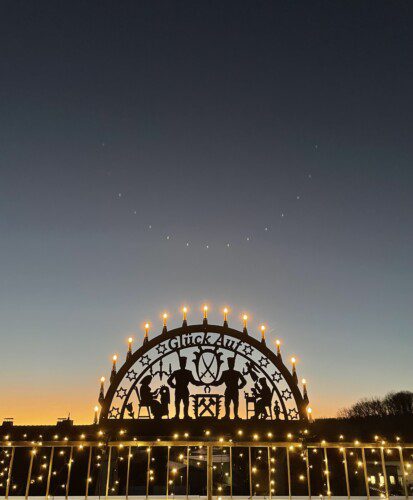 Außen Schwibbogen Bergmann Metall inkl. Lichterkette ab 100cm | XXL-Schwibbogen.de® photo review