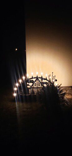 Außen Schwibbogen Waldhaus Metall inkl. Lichterkette ab 100cm | XXL-Schwibbogen.de® photo review