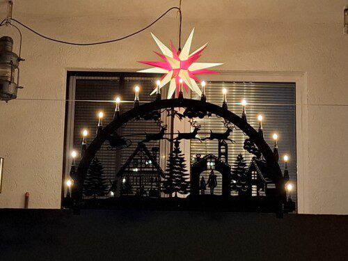 Außen Schwibbogen Rentiere Metall inkl. Lichterkette ab 100cm | XXL-Schwibbogen.de® photo review