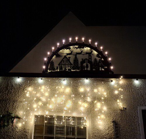 Außen Schwibbogen Rentiere Metall inkl. Lichterkette ab 100cm | XXL-Schwibbogen.de® photo review